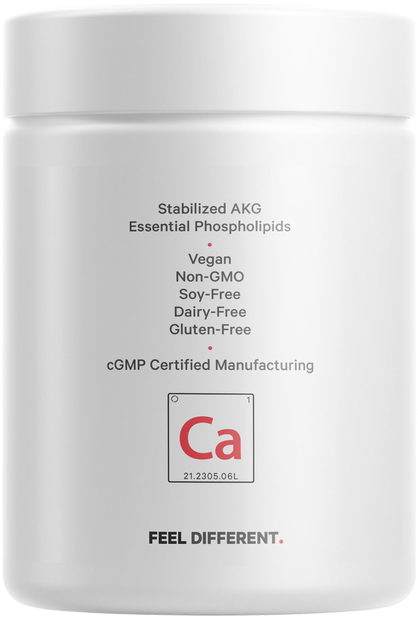 Product packaging and branding for Codeage Liposomal Calcium AKG