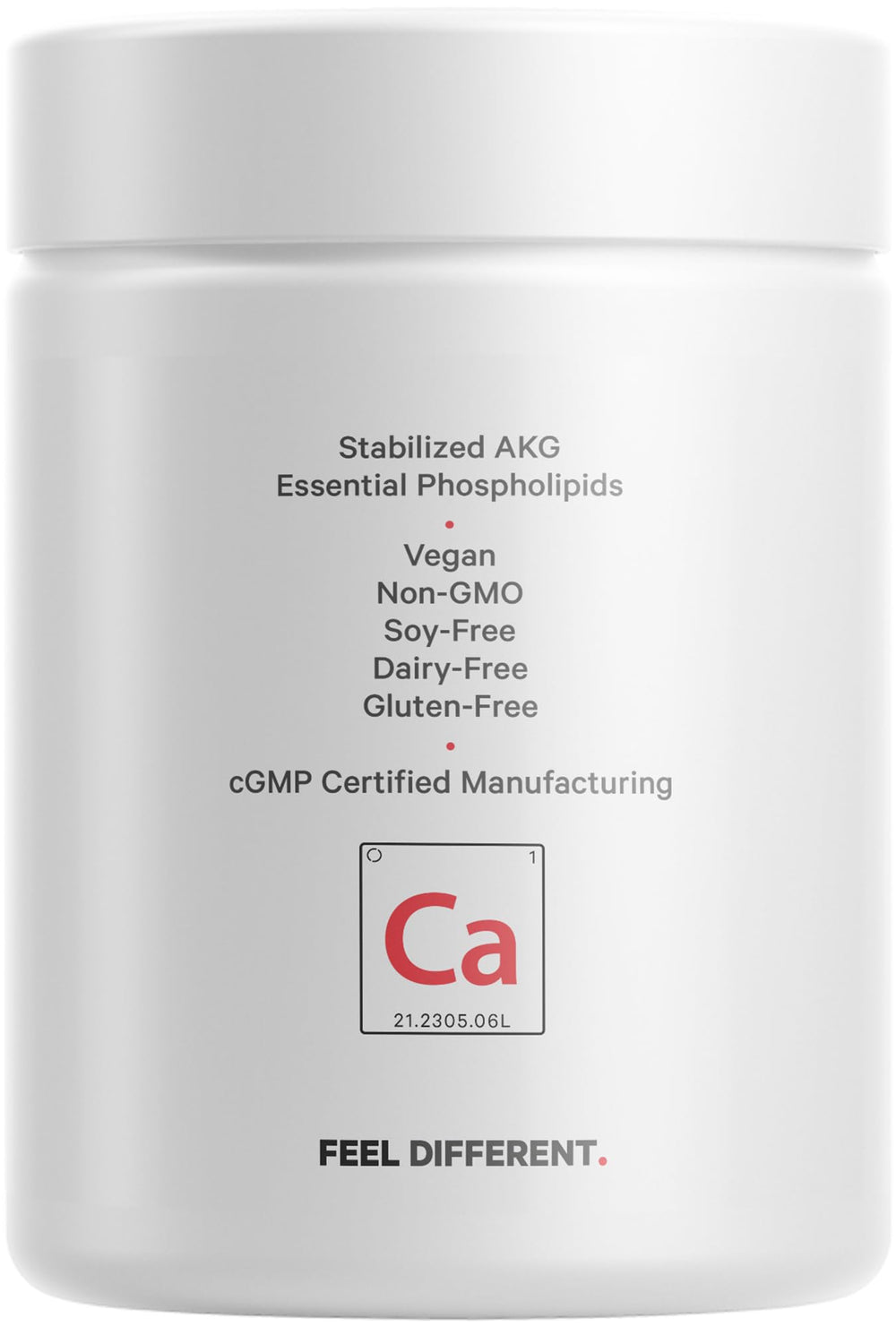 Product packaging and branding for Codeage Liposomal Calcium AKG
