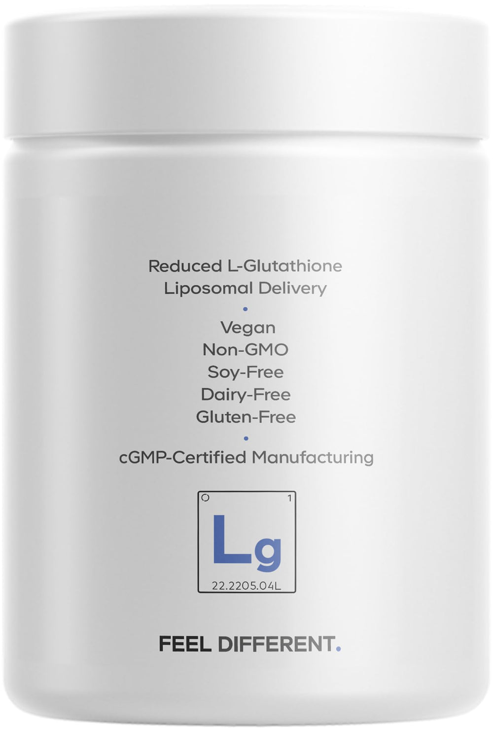 Ingredients list on bottle label