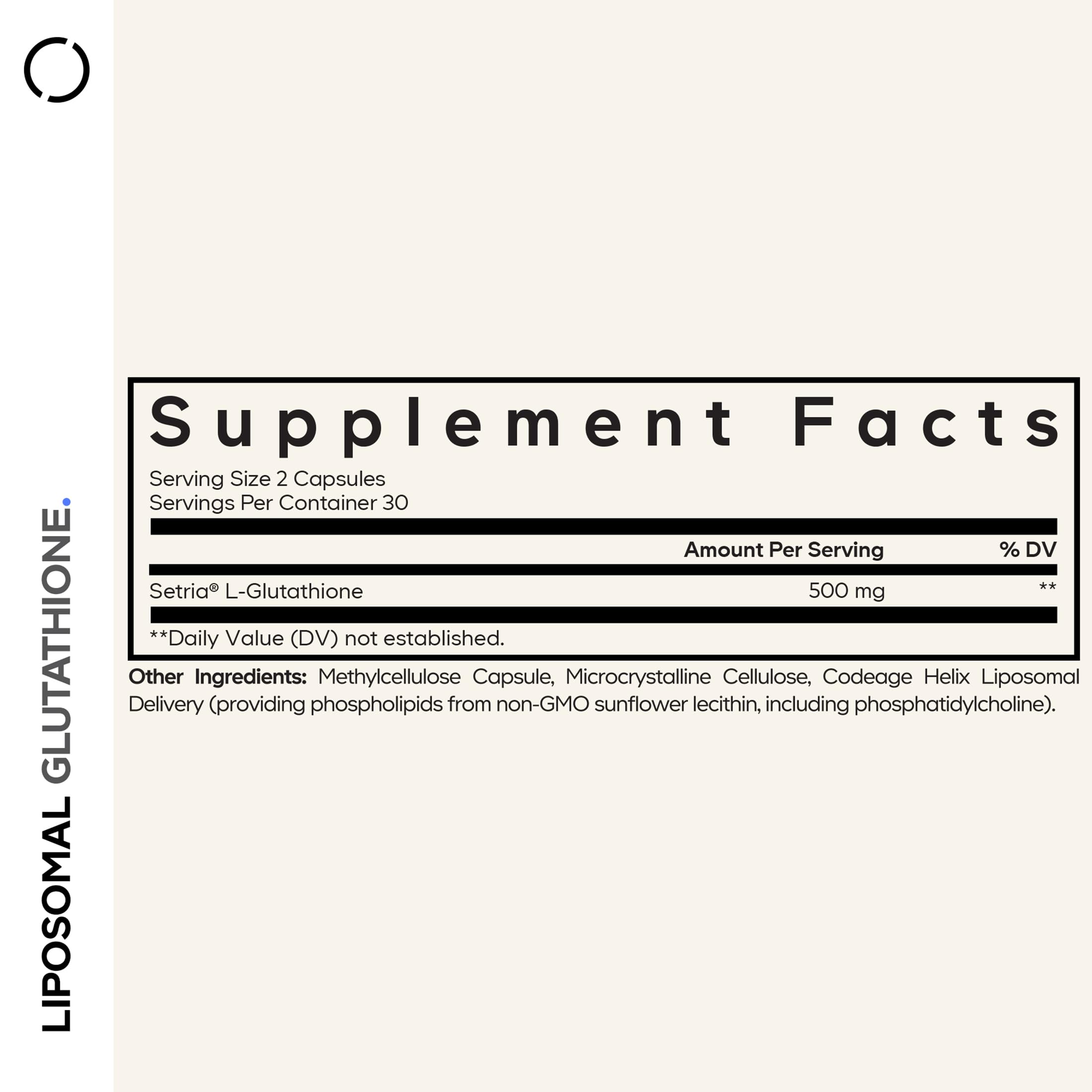 Liposomal delivery with 350 mg phospholipid complex from non-GMO sunflower