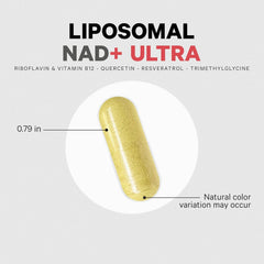 NAD+ Ultra capsules in a vegan, non-GMO bottle