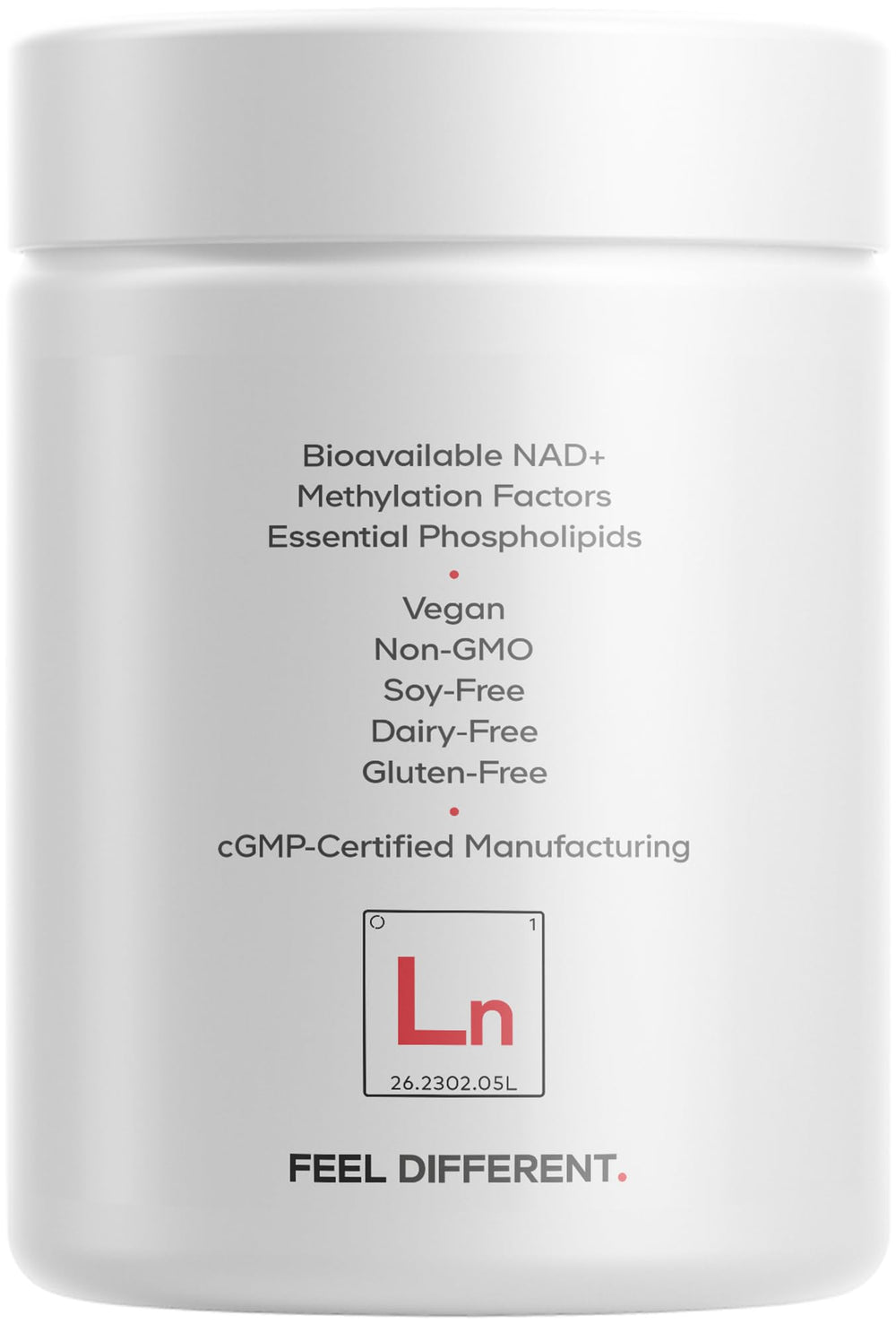 Made in USA NAD Plus Ultra supplement packaging
