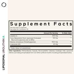Label showing 500 mg per serving