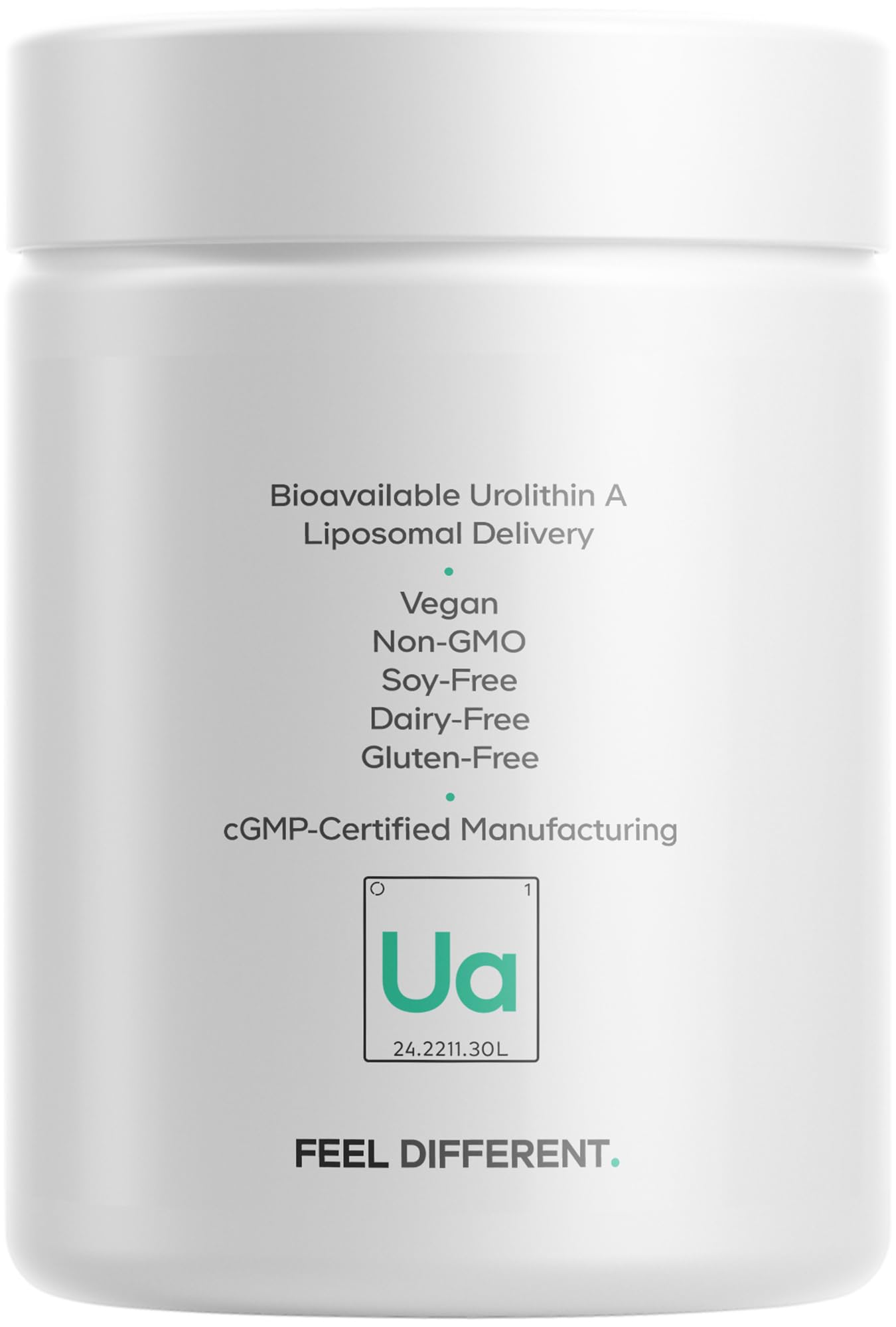 Codeage Liposomal Urolithin A vegan-friendly icons visible on packaging.