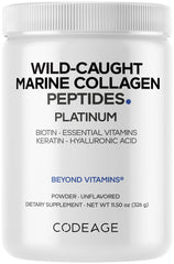 Codeage Marine Collagen Platinum bottle and scoop
