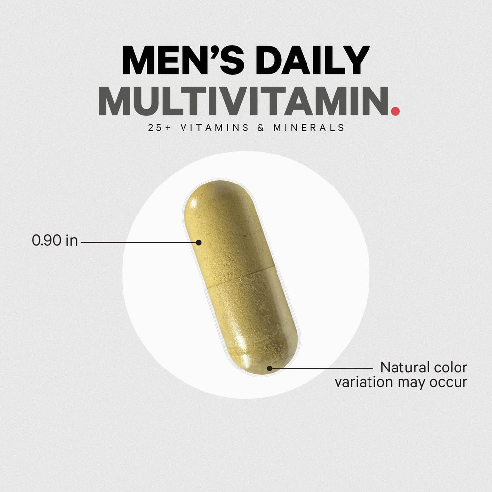 Codeage Men's Daily Multivitamin made in USA label closeup