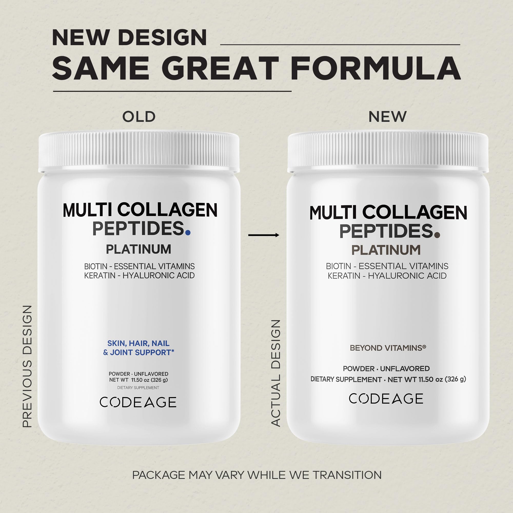 Codeage Multi Collagen being stirred into coffee for a neutral boost.