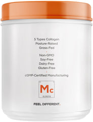 Non-GMO protein powder labeling on packaging