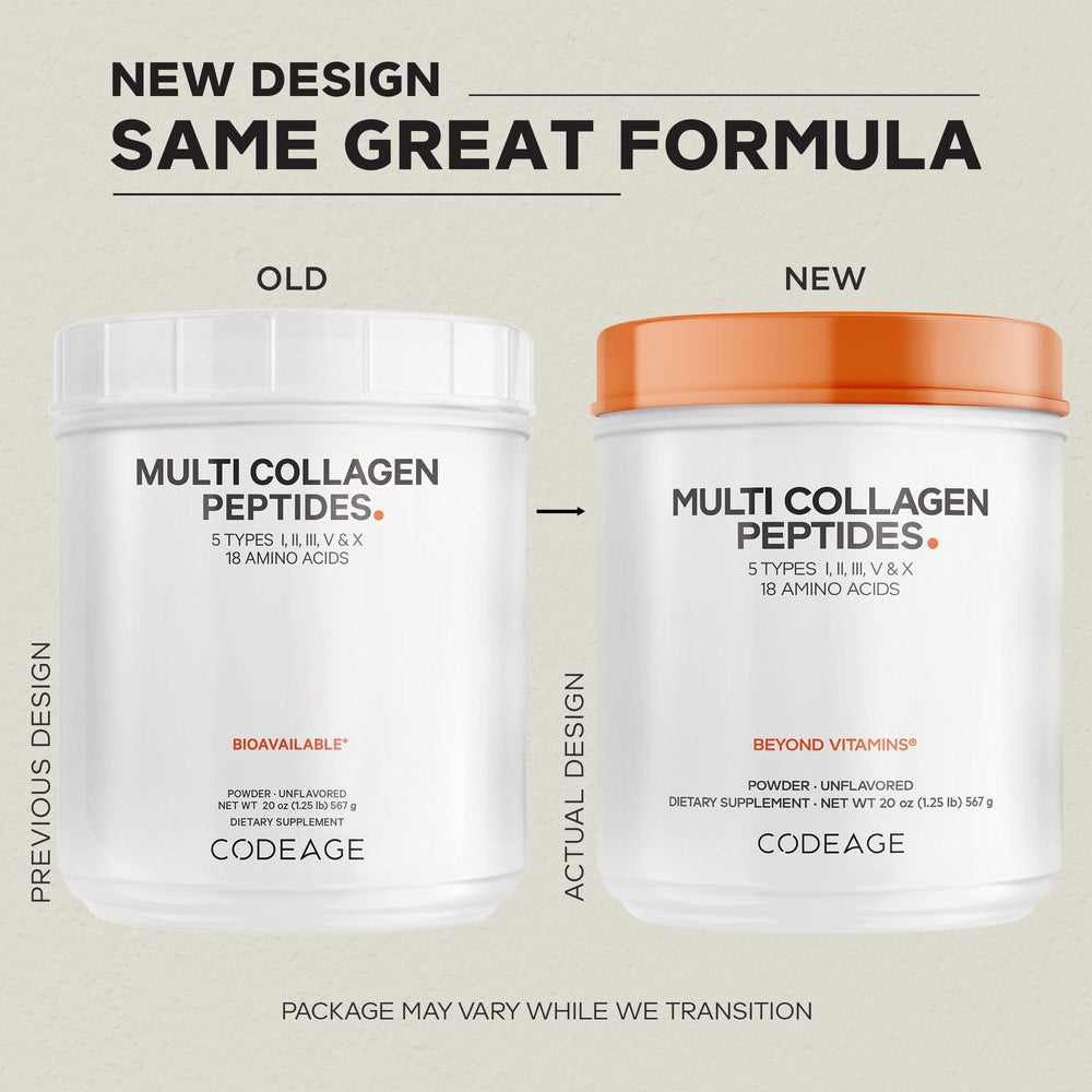 Serving scoop with collagen powder