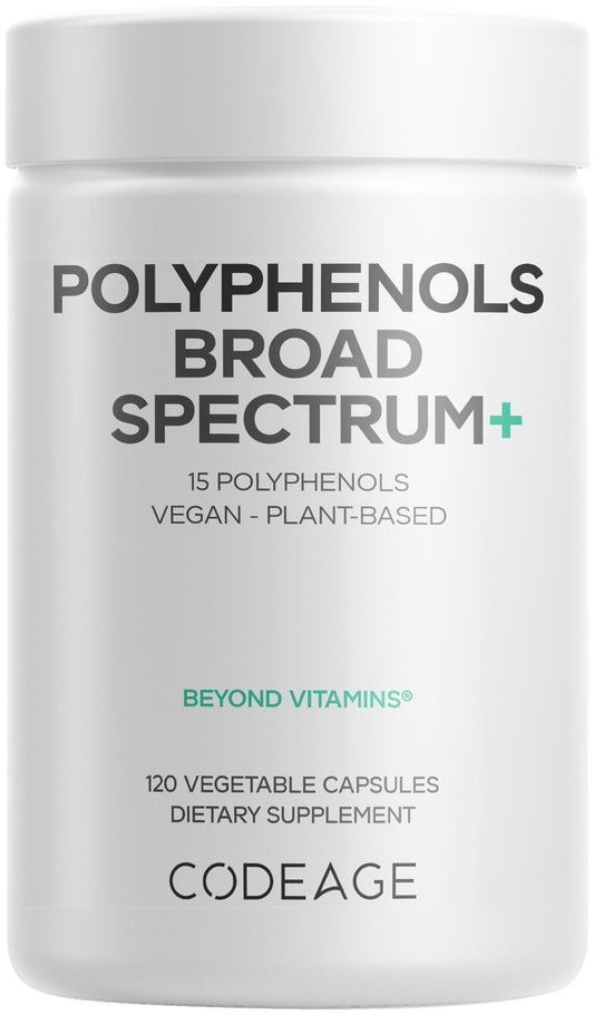 Codeage Polyphenols Broad Spectrum bottle front view