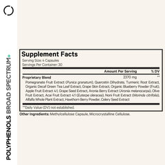 Codeage Polyphenols Broad Spectrum label close-up