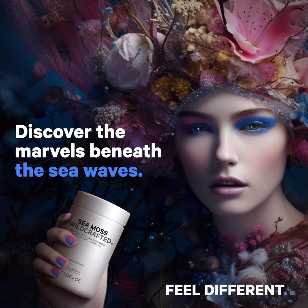 Spirulina algae included in the Codeage sea moss blend