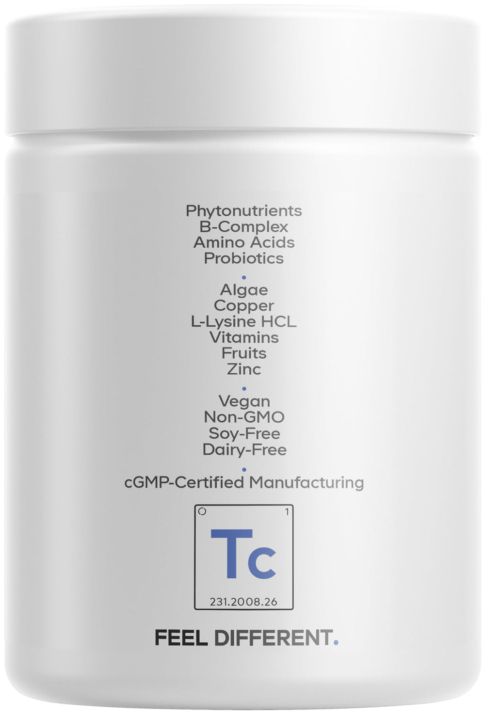 Made in USA cGMP facility emblem for Codeage Teen Clearface