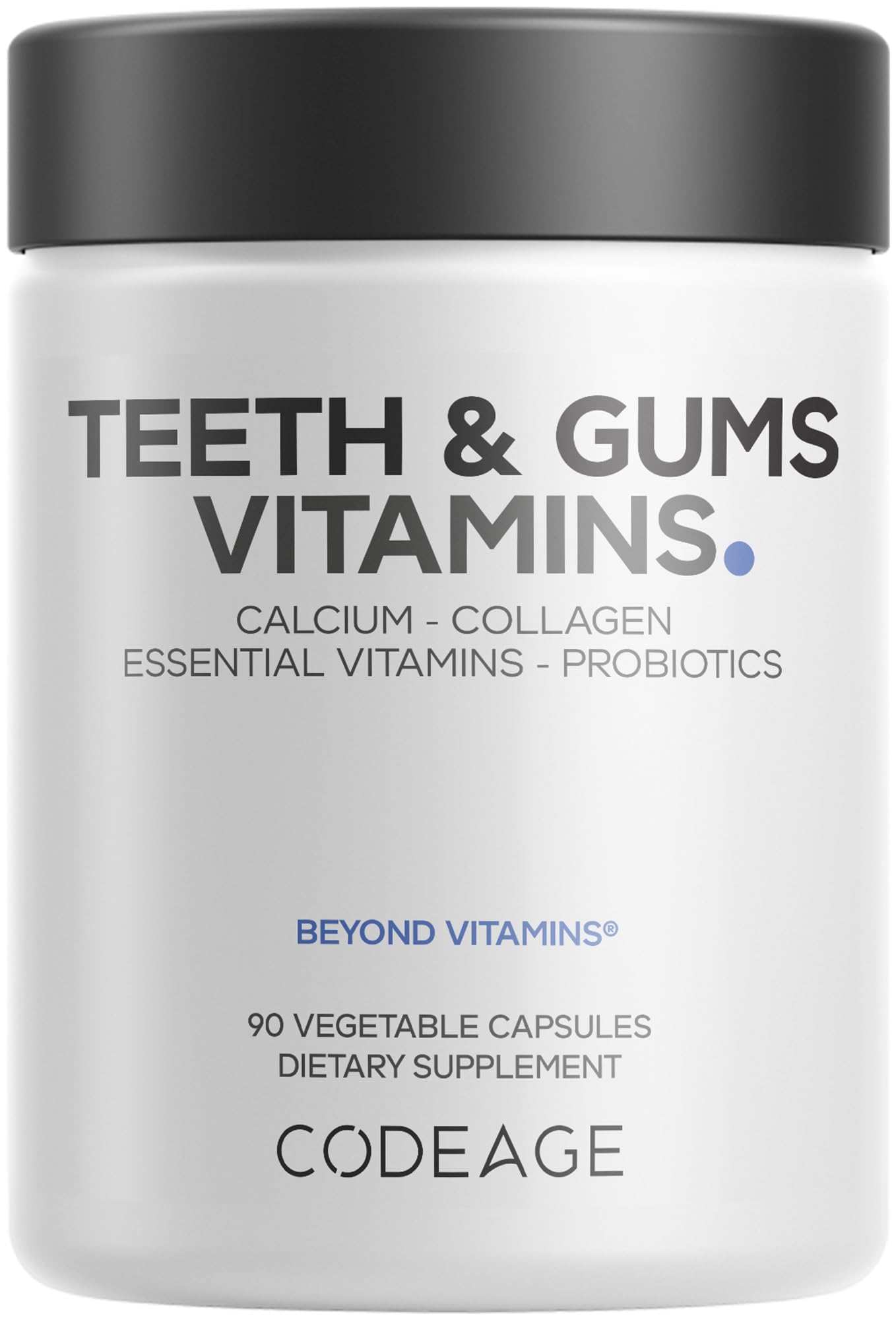 Codeage Teeth & Gums vitamins box with 90 capsules