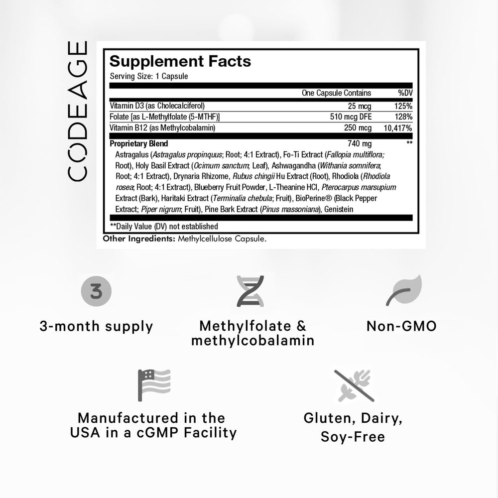 Close-up of Codeage Ultra Life Telomeres product image