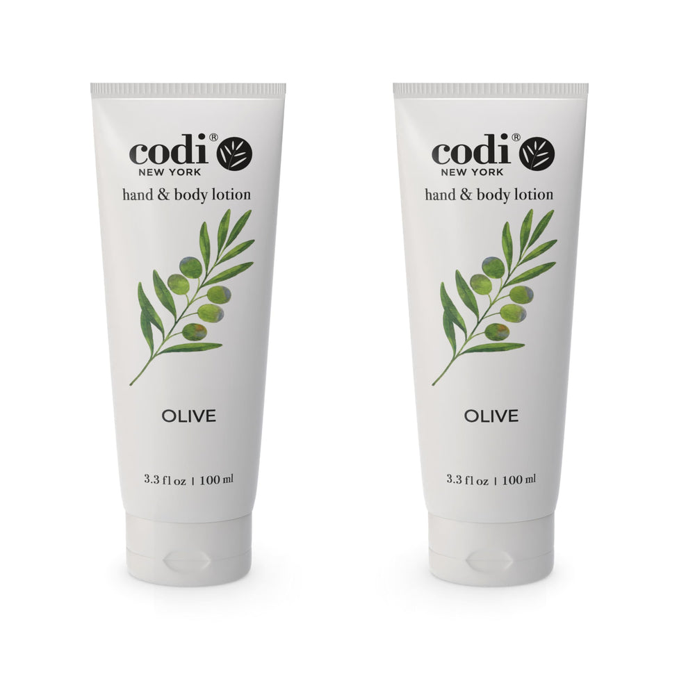 Codi N Codi olive hand and body lotion bottle for daily hydration.