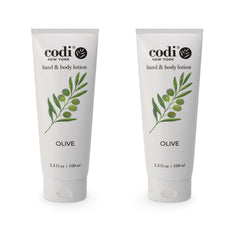 Codi N Codi olive hand and body lotion bottle for daily hydration.