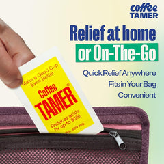 Coffee Tamer travel packets ideal for on-the-road low-acid coffee experiences