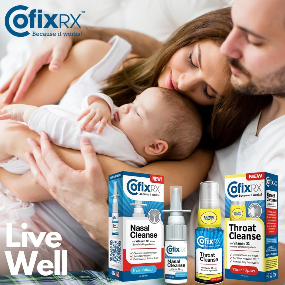 CofixRX Nasal Cleanse formula with vitamin D3 and xylitol supports daily wellness