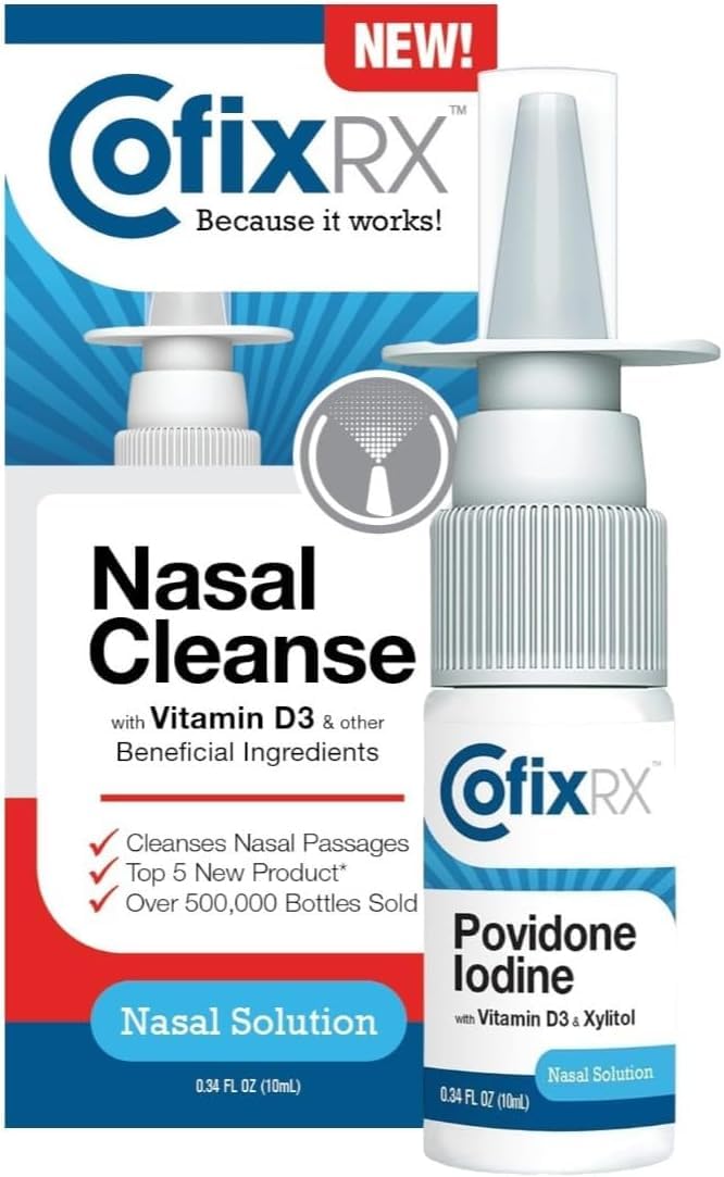 CofixRX Nasal Spray bottle for quick on-the-go nasal cleansing