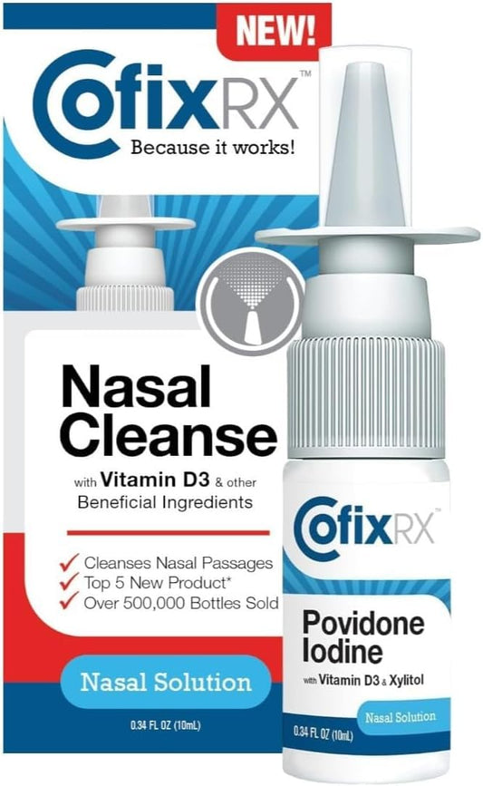 CofixRX Nasal Spray bottle for quick on-the-go nasal cleansing