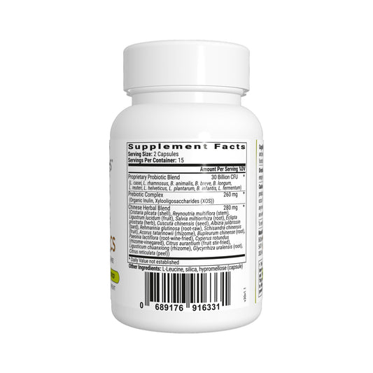 Cognibiotics Probiotic Brain Supplement capsules on a white background