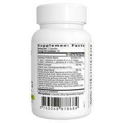 Close-up of Cognibiotics probiotic brain supplement capsules