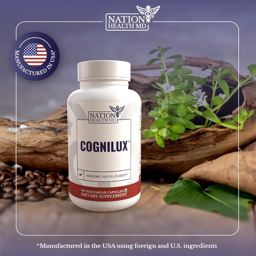 60-count Cognilux bottle on a white background