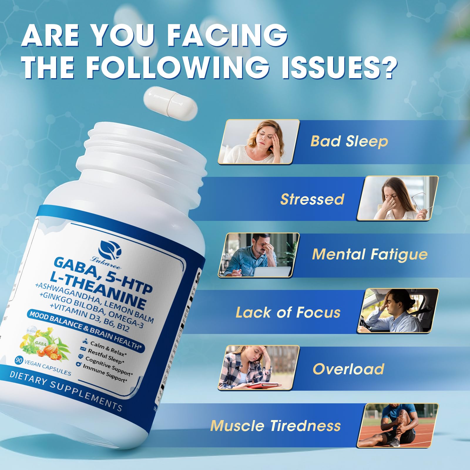 Omega-3 and Ginkgo Biloba for cognition and focus