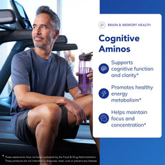 Ingredient panel showing amino acids and acetyl-L-carnitine