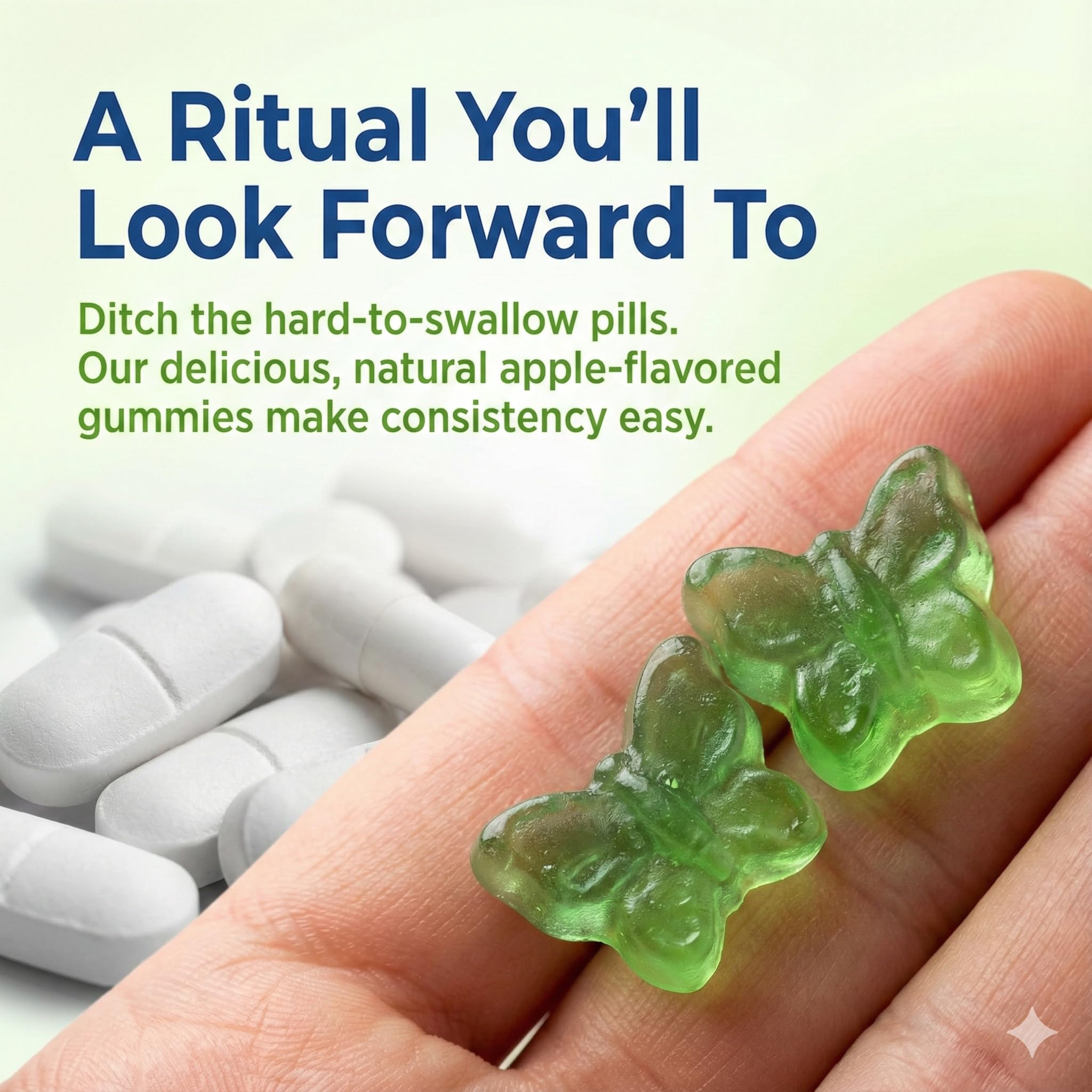 CogniTune gummies next to a coin for serving size and scale