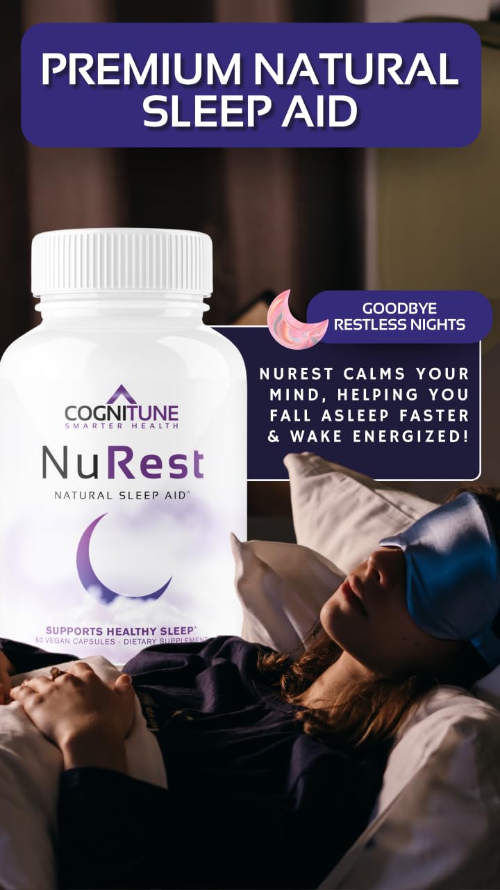CogniTune sleep supplement bottle - label close-up