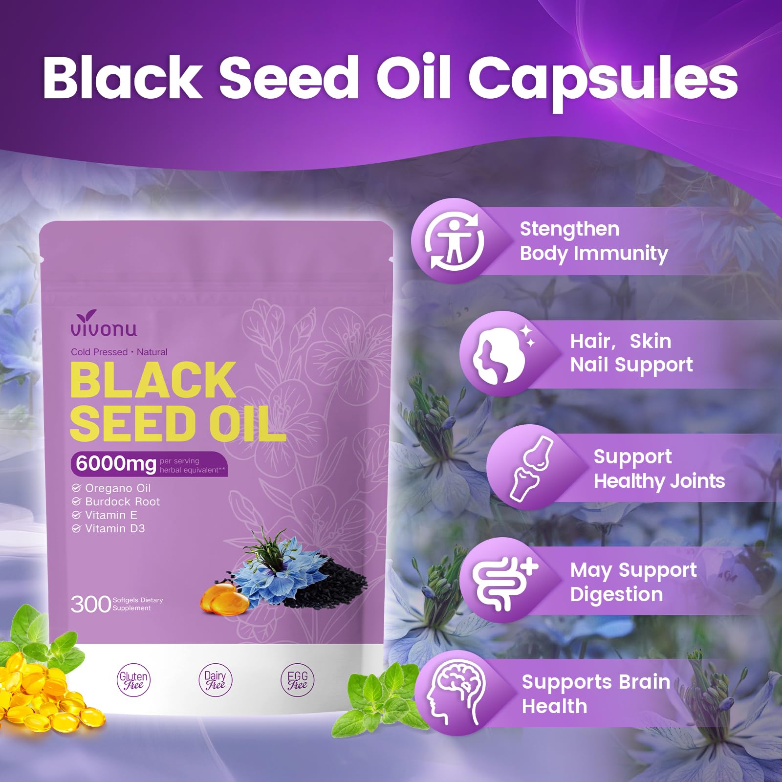 Cold-pressed black seed oil extraction process illustration