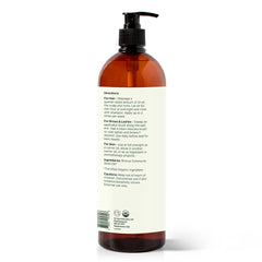Cold-pressed castor oil 32oz bottle close-up