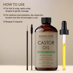 Hexane-free cold-pressed castor oil packaging
