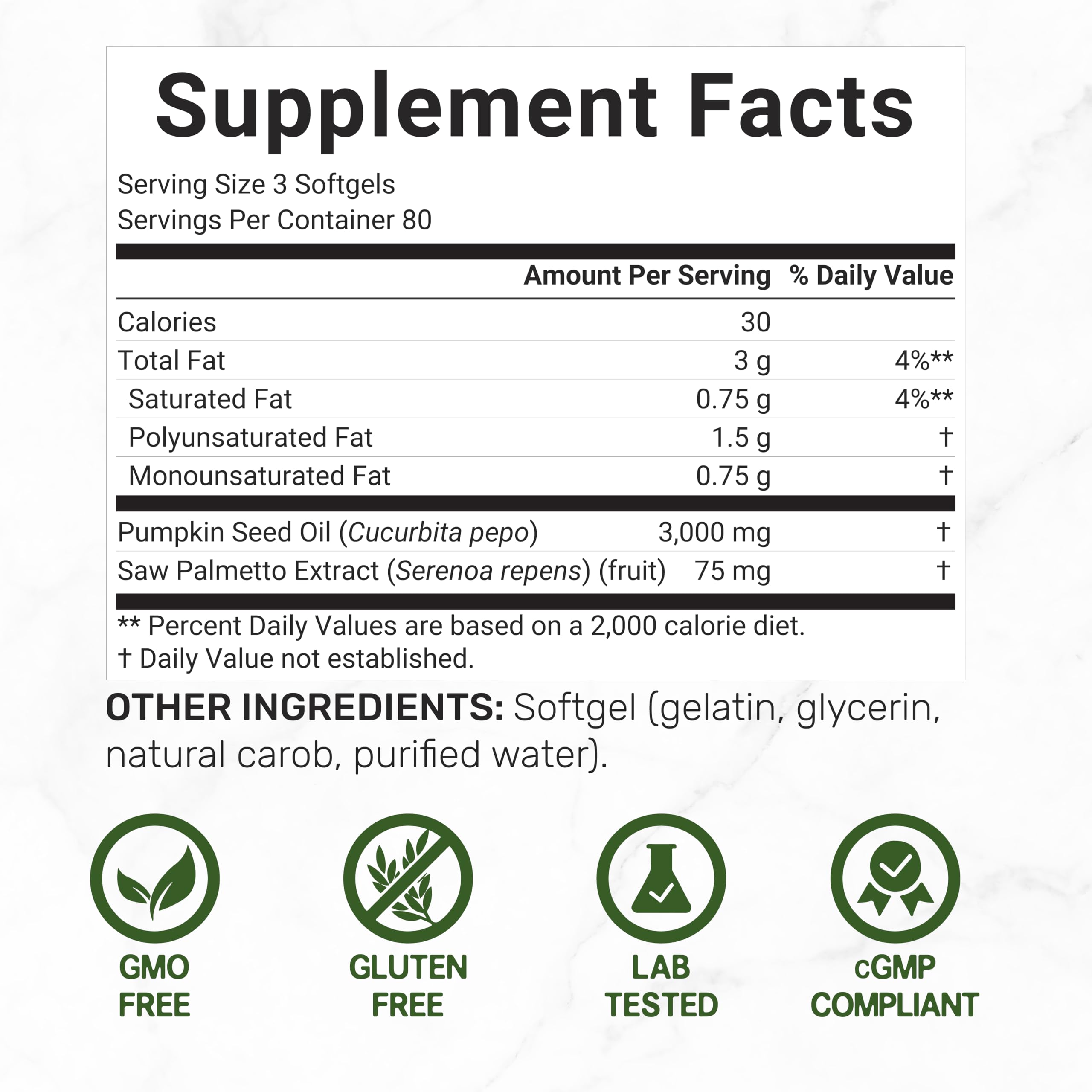 Close-up of cold-pressed virgin pumpkin seed oil softgels