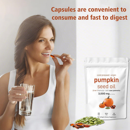 Cold pressed pumpkin seed oil bottle illustration