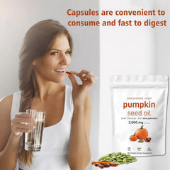 Cold pressed pumpkin seed oil bottle illustration