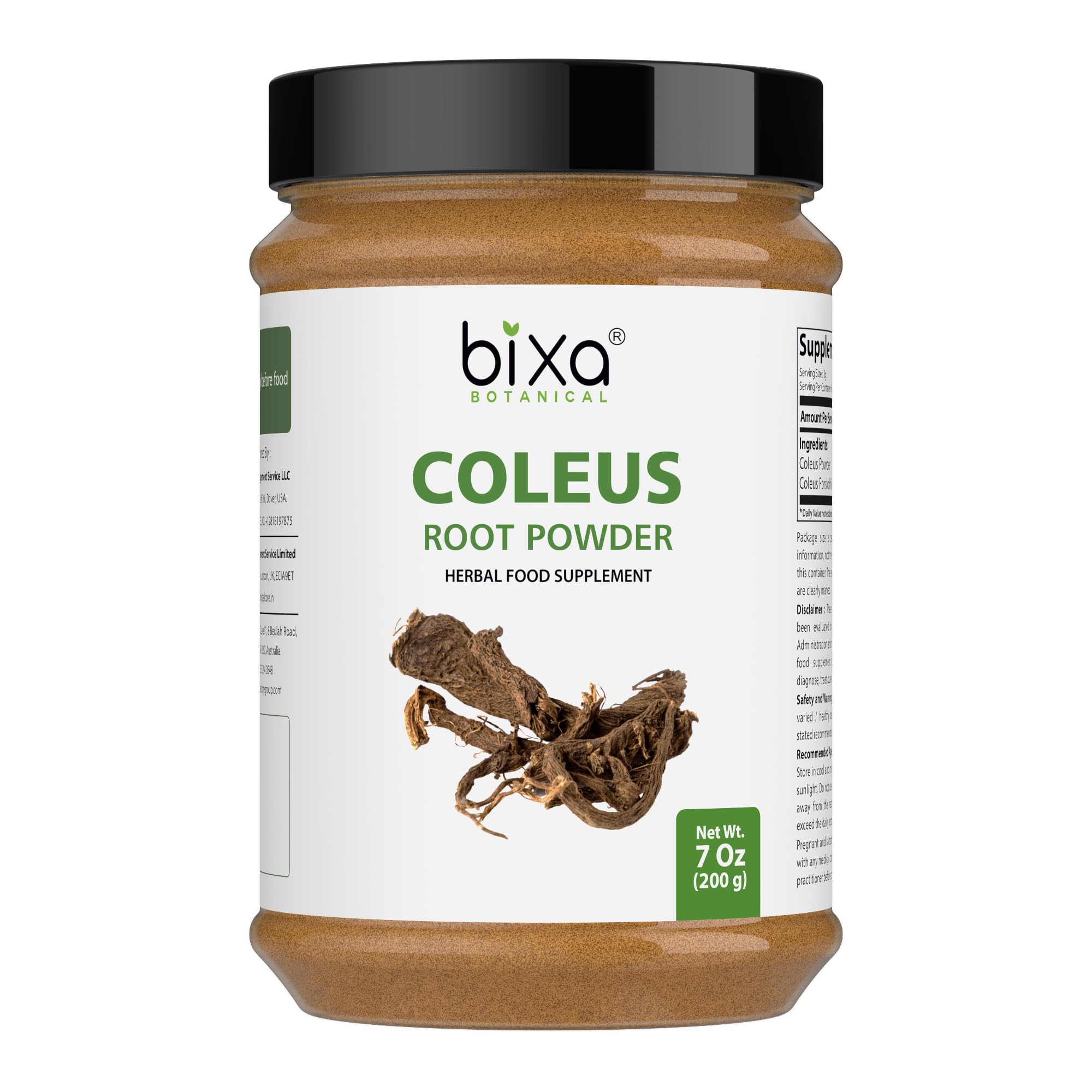 Hero image: Bixa Botanical Coleus Forskohlii root powder 200g/7oz