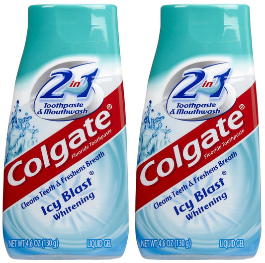 Colgate 2-in-1 Whitening Icy Blast Toothpaste and Mouthwash 4.6oz 2-pack