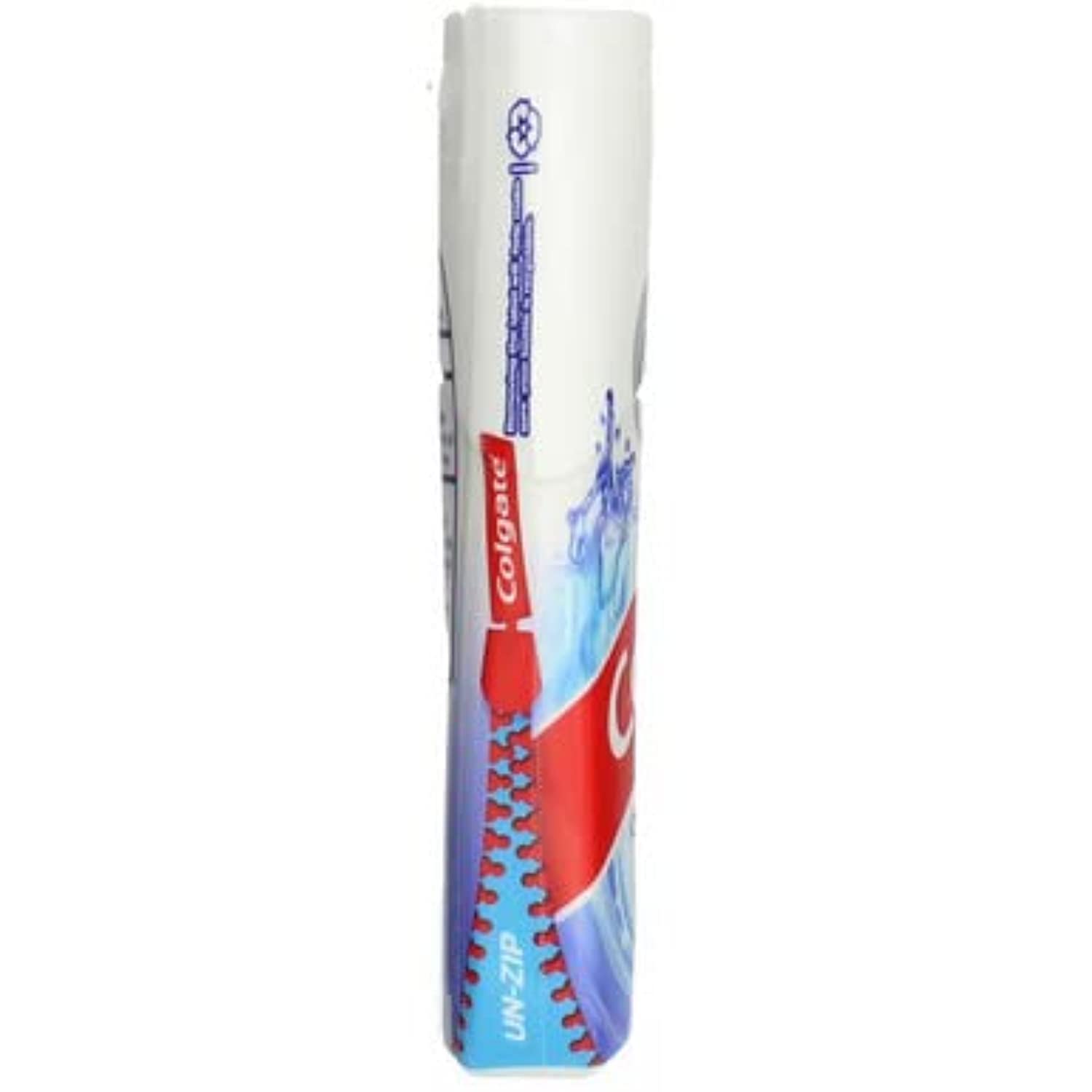 Foaming toothpaste visible as it cleans between teeth