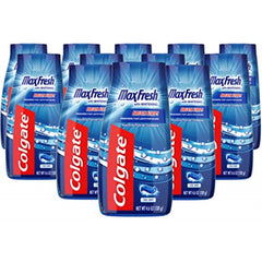 Colgate Max Fresh 2-in-1 toothpaste gel and mouthwash bottle