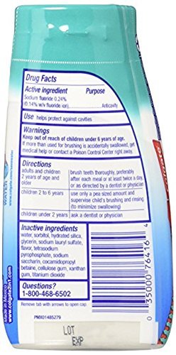Product shot showing whitening and cavity protection features of Colgate 2-in-1 Icy Blast