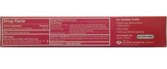 Gluten-free Colgate toothpaste packaging with cinnamon and natural mint flavor