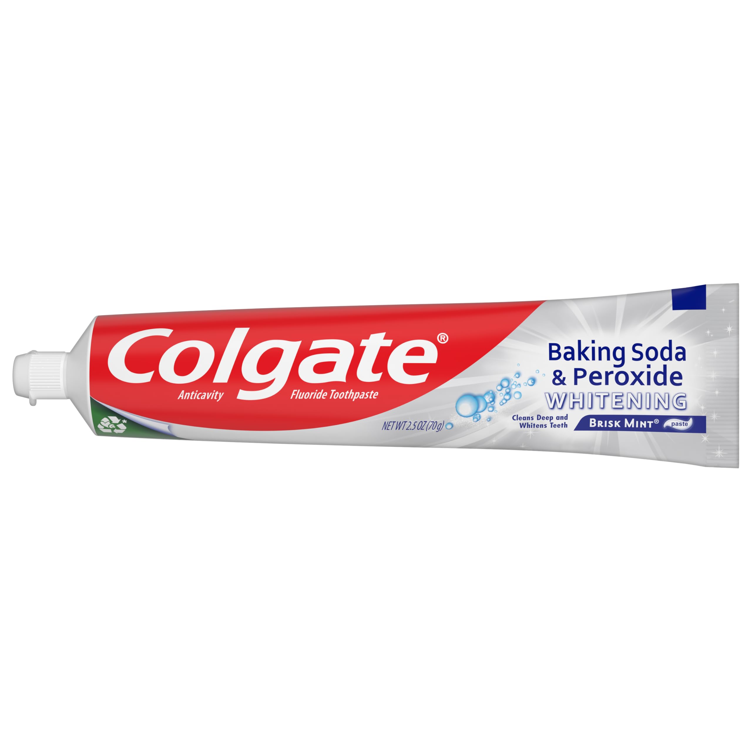 Toothpaste foam showing whitening action and bubbles