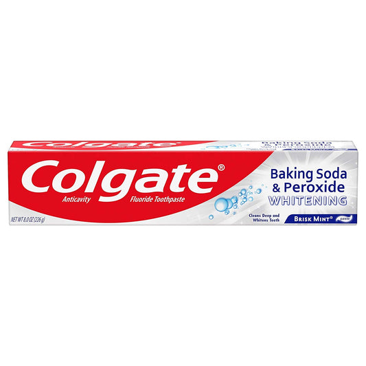 Colgate Baking Soda & Peroxide Whitening Bubbles Toothpaste Brisk Mint 8 oz tube