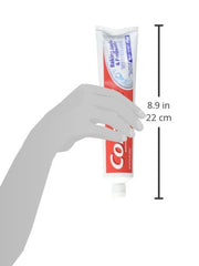 Colgate toothpaste highlighting whitening and freshness