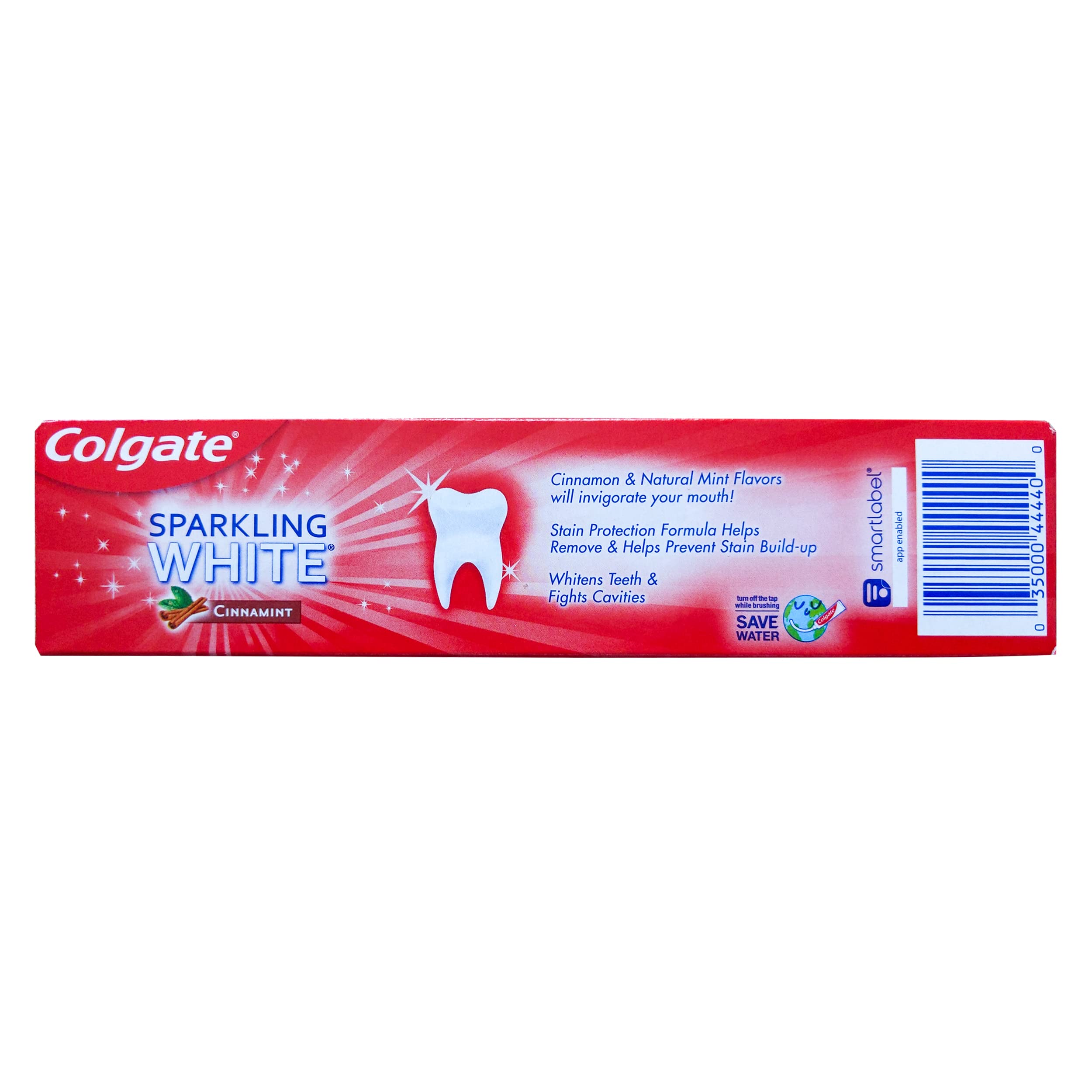 Five-pack Colgate Cinnamint toothpaste on display