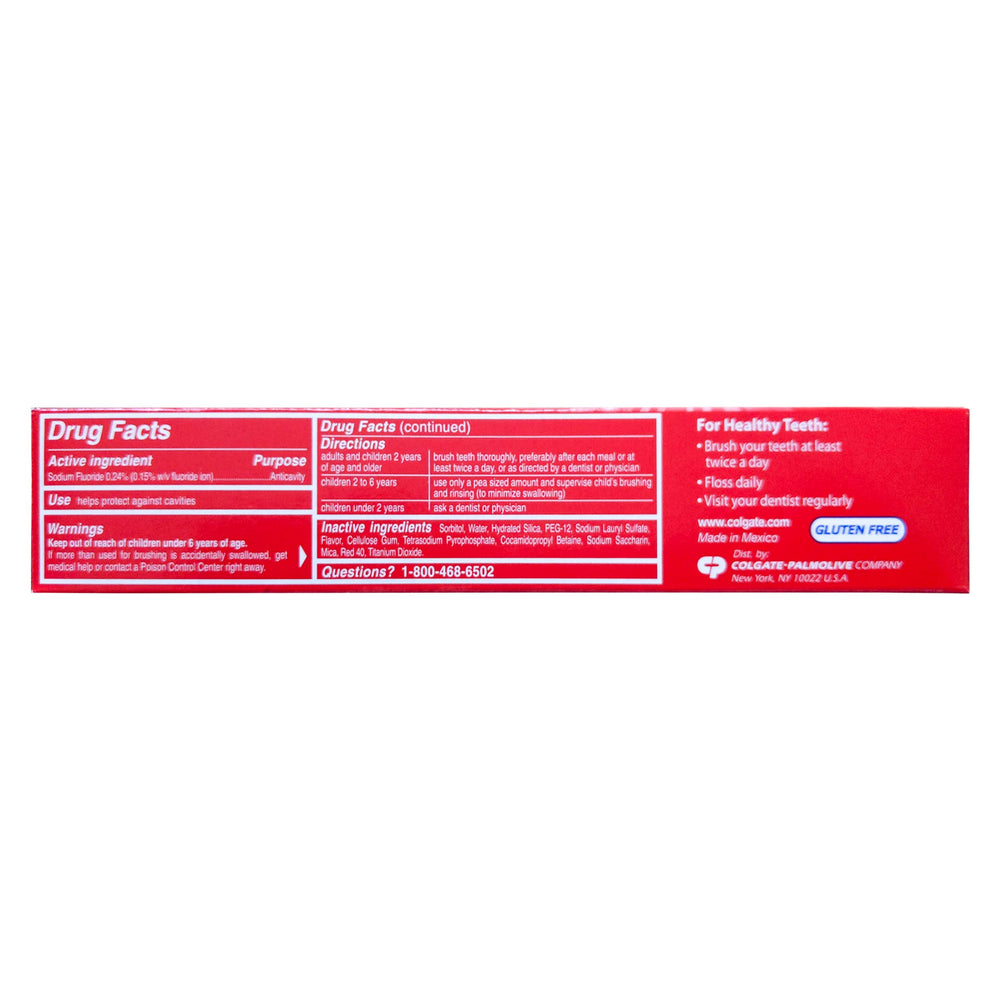 Close-up of toothpaste gel highlighting whitening aspect