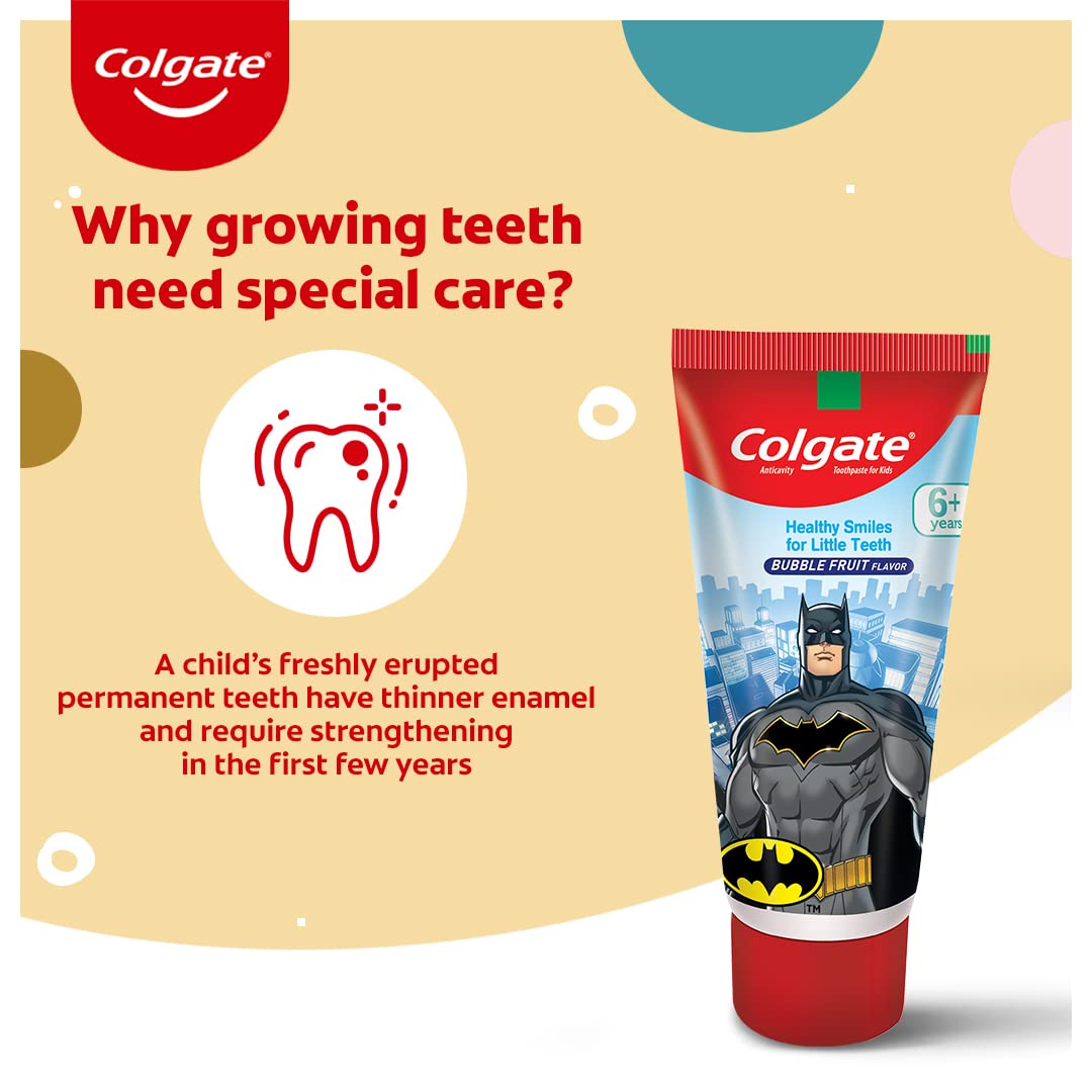 80 g Colgate Kids Batman toothpaste tube